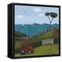 Red Tractor-Sophie Harding-Framed Stretched Canvas
