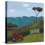 Red Tractor-Sophie Harding-Stretched Canvas