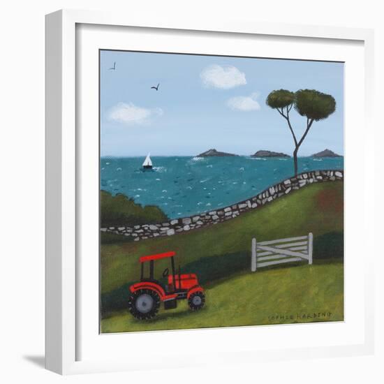 Red Tractor-Sophie Harding-Framed Giclee Print