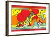 Red Tree Landscape-Howie Green-Framed Giclee Print