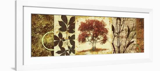 Red Tree Panel I-Michael Marcon-Framed Art Print