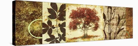 Red Tree Panel I-Michael Marcon-Stretched Canvas