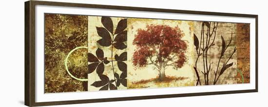 Red Tree Panel I-Michael Marcon-Framed Premium Giclee Print