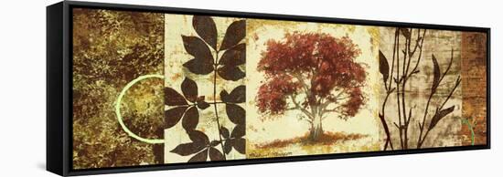 Red Tree Panel I-Michael Marcon-Framed Stretched Canvas