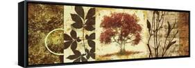 Red Tree Panel I-Michael Marcon-Framed Stretched Canvas