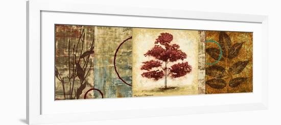 Red Tree Panel II-Michael Marcon-Framed Premium Giclee Print