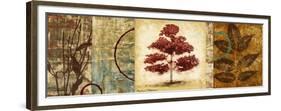 Red Tree Panel II-Michael Marcon-Framed Premium Giclee Print