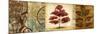 Red Tree Panel II-Michael Marcon-Mounted Premium Giclee Print