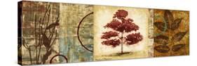 Red Tree Panel II-Michael Marcon-Stretched Canvas