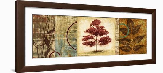 Red Tree Panel II-Michael Marcon-Framed Art Print