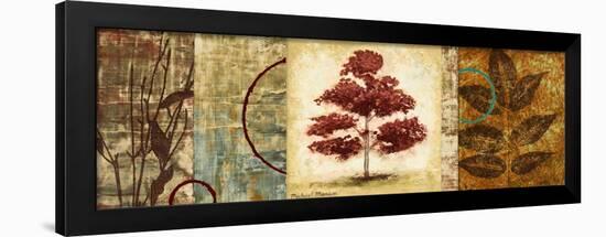 Red Tree Panel II-Michael Marcon-Framed Art Print
