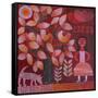 Red Tree-Hilke Macintyre-Framed Stretched Canvas