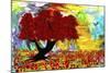 Red tree-Ata Alishahi-Mounted Giclee Print