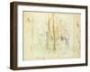 Red Trees, 1885 (W/C on Paper)-Berthe Morisot-Framed Giclee Print