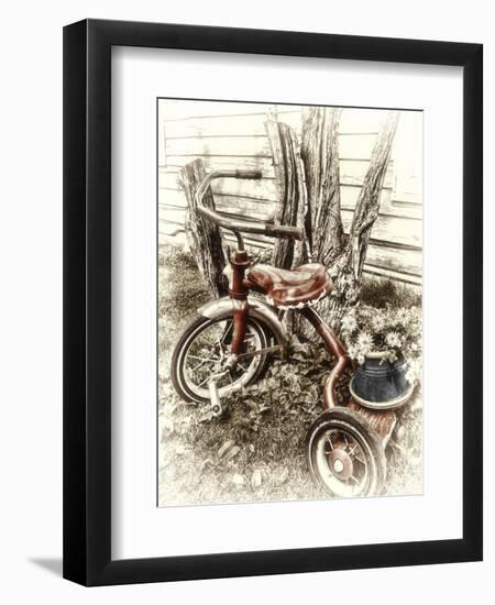 Red Tricycle-Mindy Sommers-Framed Premium Giclee Print