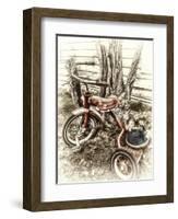 Red Tricycle-Mindy Sommers-Framed Giclee Print