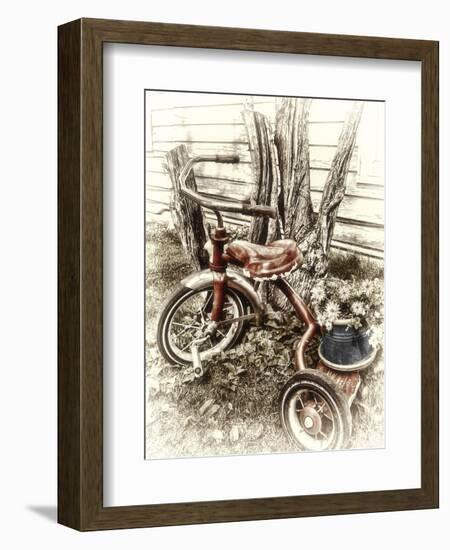 Red Tricycle-Mindy Sommers-Framed Giclee Print