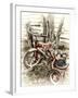 Red Tricycle-Mindy Sommers-Framed Giclee Print