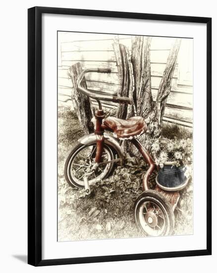 Red Tricycle-Mindy Sommers-Framed Giclee Print