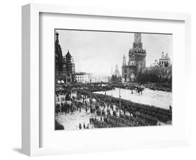 Red Troops Outside the Kremlin-null-Framed Photographic Print