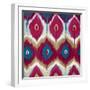 Red Tropical Ikat II-Patricia Pinto-Framed Art Print