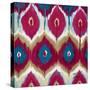 Red Tropical Ikat II-Patricia Pinto-Stretched Canvas