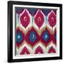 Red Tropical Ikat II-Patricia Pinto-Framed Art Print