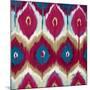 Red Tropical Ikat II-Patricia Pinto-Mounted Art Print