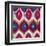 Red Tropical Ikat II-Patricia Pinto-Framed Art Print