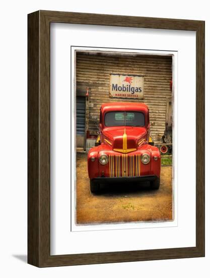 Red Truck-Craig Satterlee-Framed Photographic Print