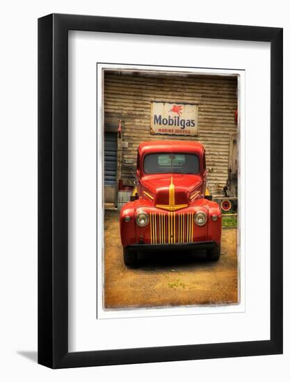 Red Truck-Craig Satterlee-Framed Photographic Print