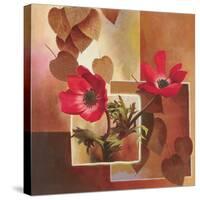 Red Tulip Collage-TC Chiu-Stretched Canvas