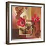 Red Tulip Collage-TC Chiu-Framed Art Print