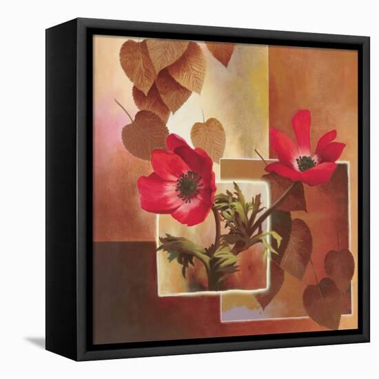 Red Tulip Collage-TC Chiu-Framed Stretched Canvas