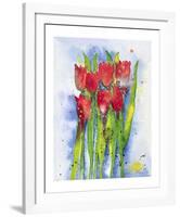 Red Tulips-Witka Kova-Framed Art Print