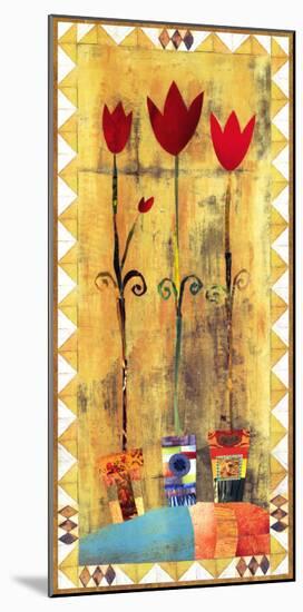 Red Tulips-Caroline Saxon-Mounted Art Print