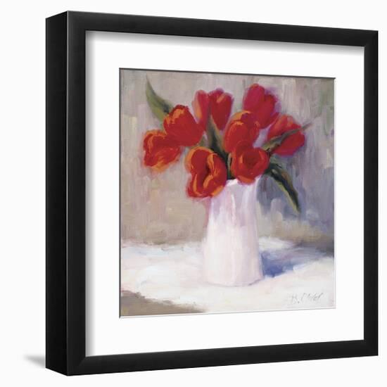 Red Tulips-B^ Oliver-Framed Giclee Print