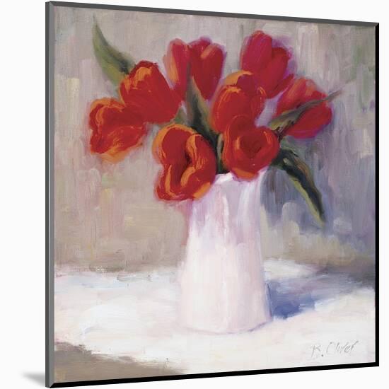 Red Tulips-B^ Oliver-Mounted Giclee Print