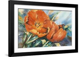 Red Tulips-Hanneke Floor-Framed Art Print