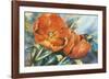 Red Tulips-Hanneke Floor-Framed Art Print