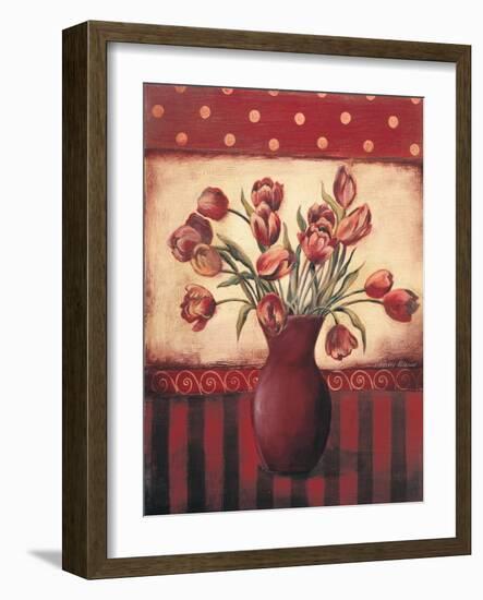 Red Tulips-Kimberly Poloson-Framed Art Print