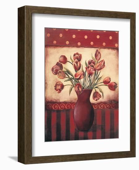 Red Tulips-Kimberly Poloson-Framed Art Print