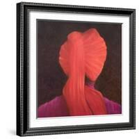 Red Turban in Shadow-Lincoln Seligman-Framed Giclee Print