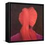Red Turban in Shadow-Lincoln Seligman-Framed Stretched Canvas