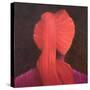 Red Turban in Shadow-Lincoln Seligman-Stretched Canvas