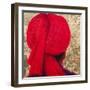 Red Turban on Gold Leaf, 2014-Lincoln Seligman-Framed Giclee Print