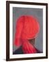 Red Turban on Grey, 2014-Lincoln Seligman-Framed Giclee Print