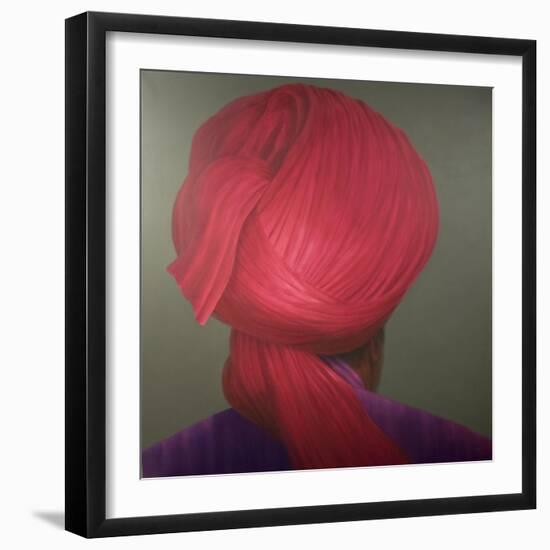 Red Turban, Purple Coat-Lincoln Seligman-Framed Giclee Print