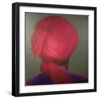 Red Turban, Purple Coat-Lincoln Seligman-Framed Giclee Print