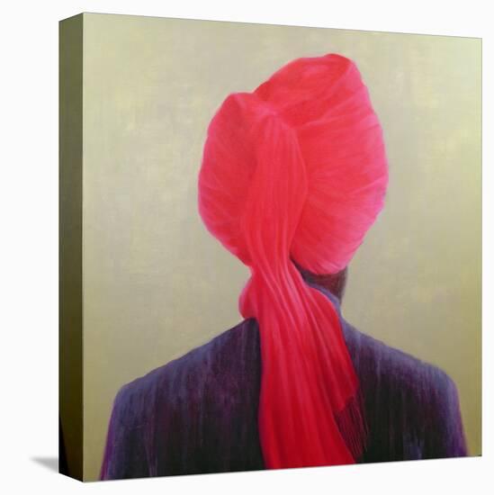 Red Turban, Purple Jacket-Lincoln Seligman-Stretched Canvas